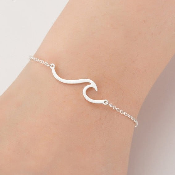 Stainless Steel Wave Necklace