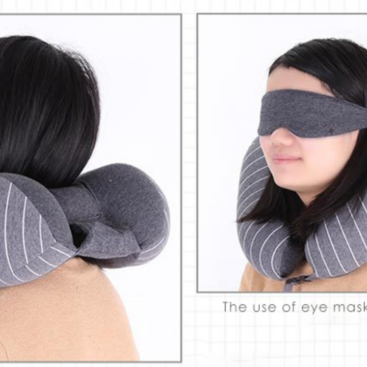 Travel Pillow With Eye Mask