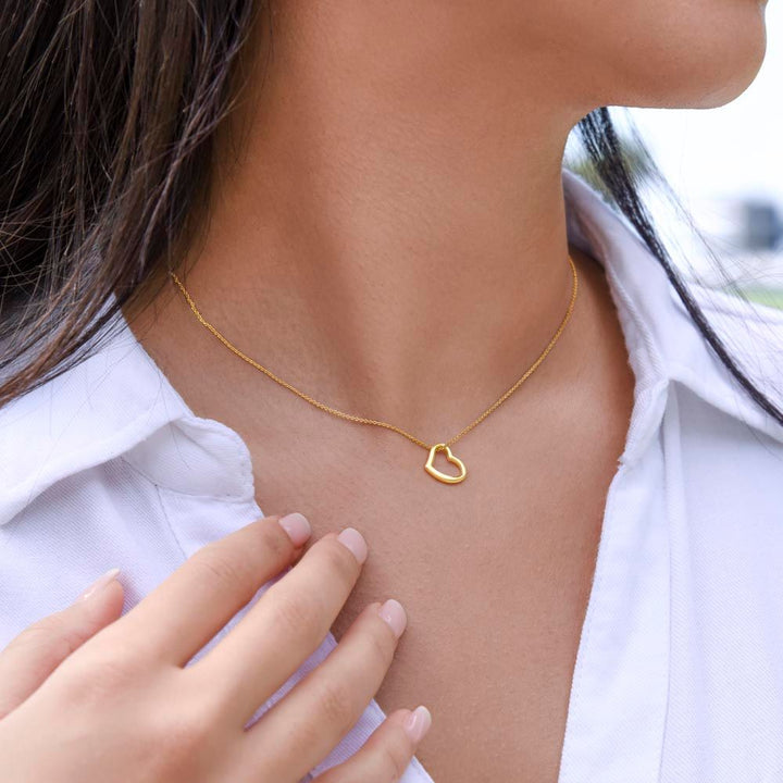 Gold Delicate Heart Necklace