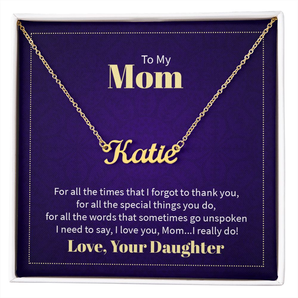 Custom Name Necklace For Mom